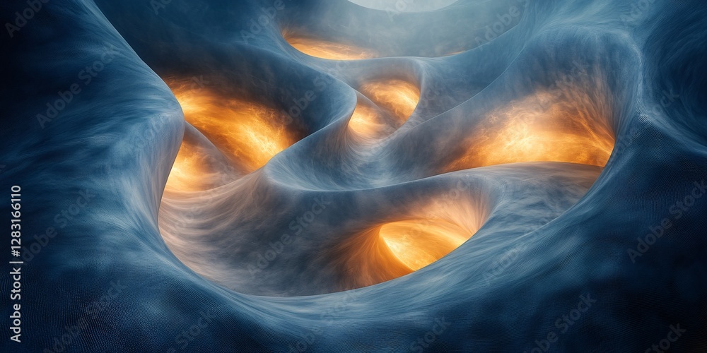 abstract fluid shapes with glowing elements for creative design abstract fluid shapes with glowing elements for creative design