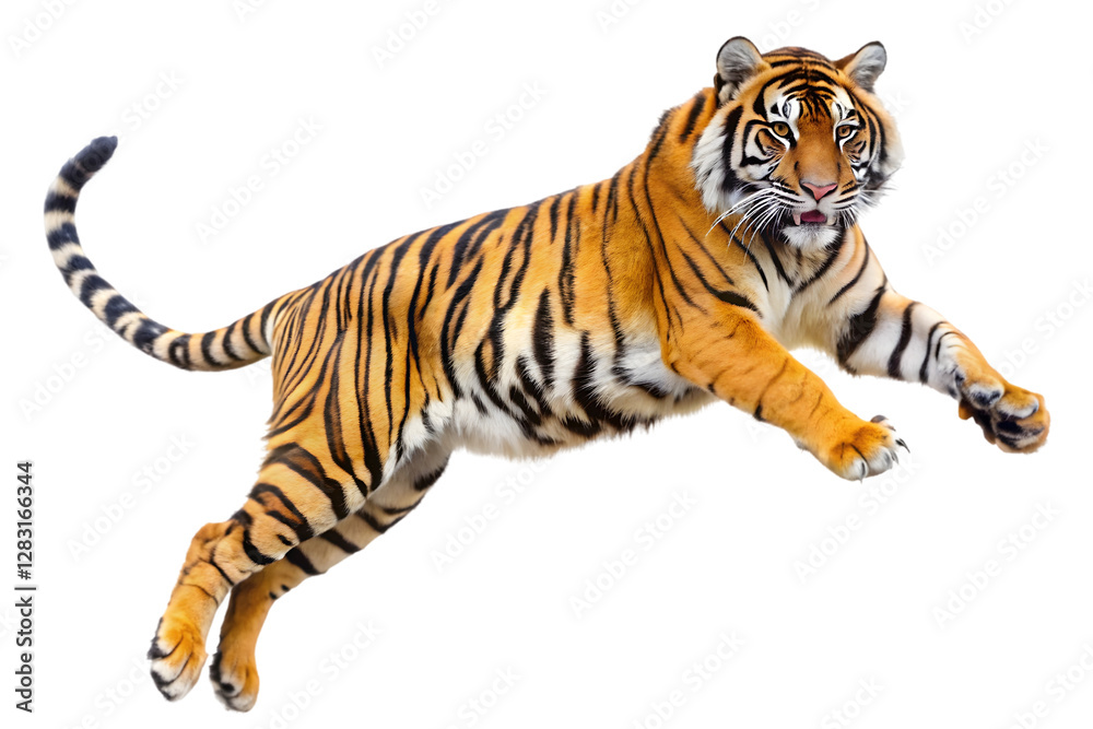 Obraz premium royal bengal tiger isolated on transparent background