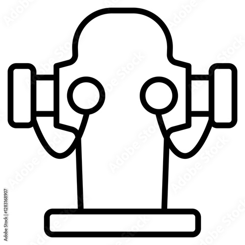 hydrant icon with outline style. Suitable for website design, logo, app and UI. Based on the size of the icon in general, so it can be reduced.