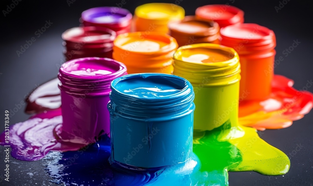 Paint Splash with bold, energetic strokes, Paint Splash with bold, energetic strokes,