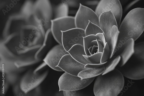 A simple yet elegant flower captured in a black and white photo photo