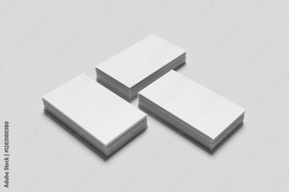 Blank business card for mockup - 3D rendering Blank business card for mockup - 3D rendering
