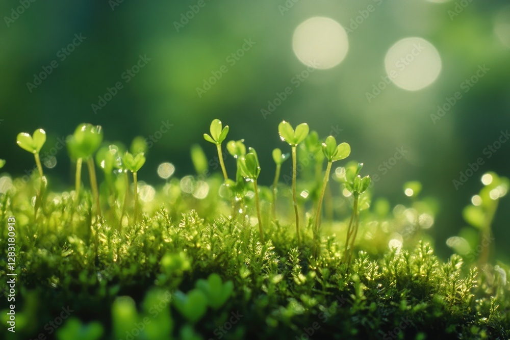 Close-up shot of a bunch of green plants, great for nature and botanical photography Close-up shot of a bunch of green plants, great for nature and botanical photography