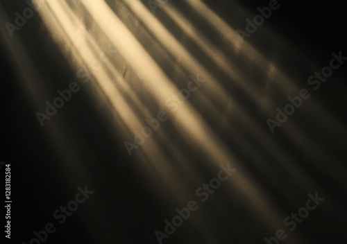 rays of light falling on a black background