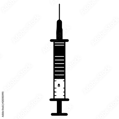 Stylish Syringe Icon Silhouette Designs for Modern Medical Applications