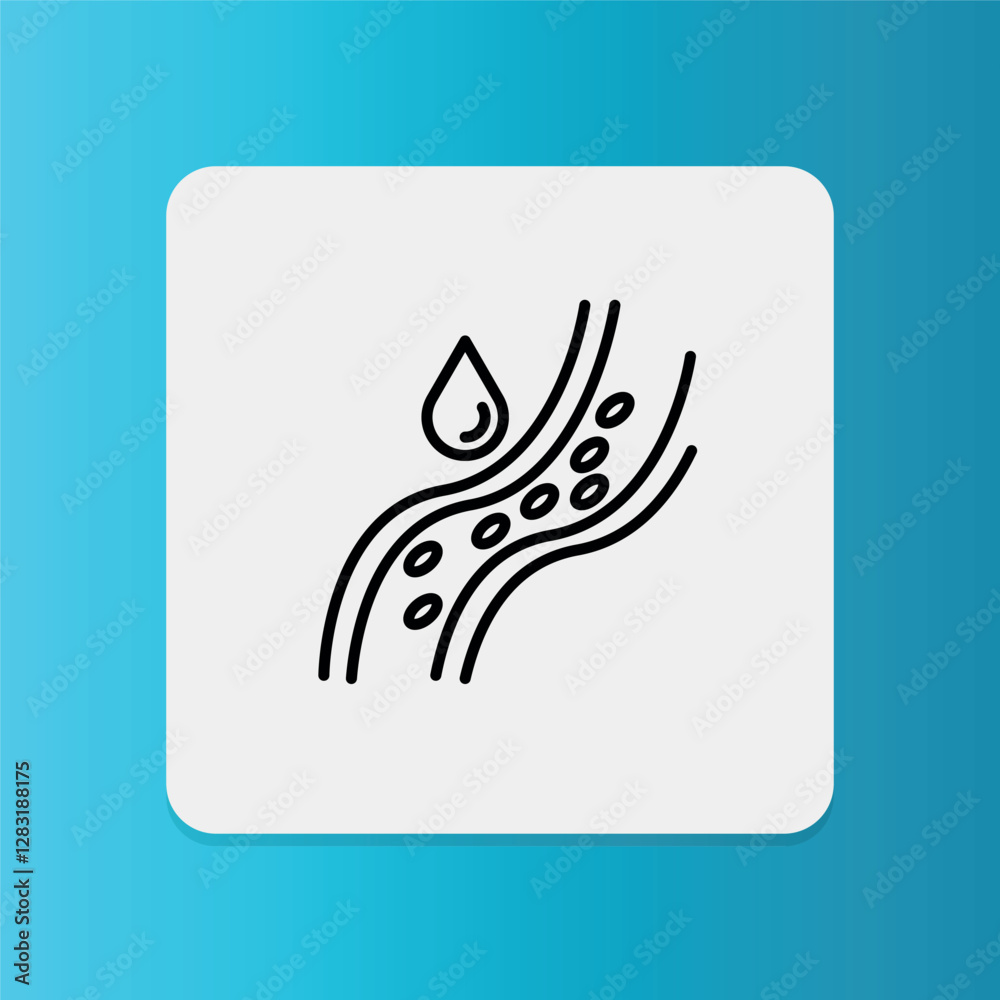 Heart artery icon. Editable stroke. Vector illustration Heart artery icon. Editable stroke. Vector illustration