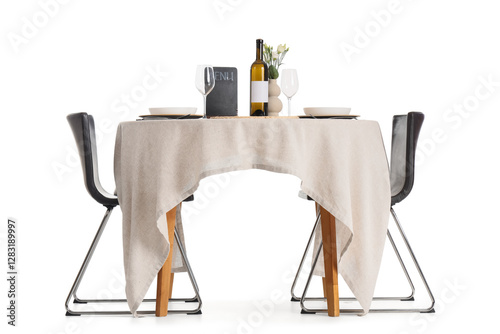 Served restaurant table wit...