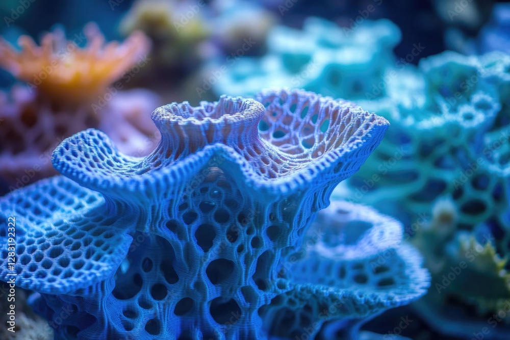A detailed view of vibrant coral species, great for nature and wildlife-themed projects A detailed view of vibrant coral species, great for nature and wildlife-themed projects