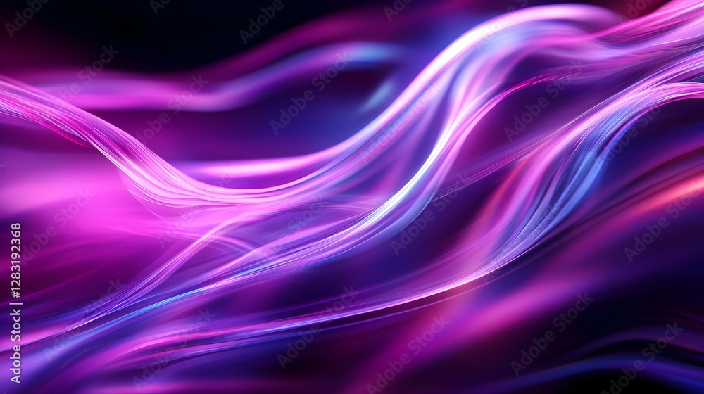 Abstract Light Waves in Pink and Blue Colors Creating Dynamic Motion Effects Abstract Light Waves in Pink and Blue Colors Creating Dynamic Motion Effects