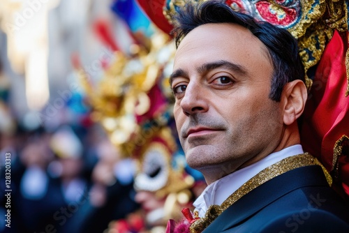 A man wearing a crown, ideal for royalty or leadership themed concepts