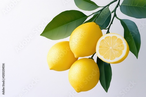 Wallpaper Mural Vibrant fresh lemons ample on a bountiful tree in a sunny orchard ready for harvesting or cooking Torontodigital.ca
