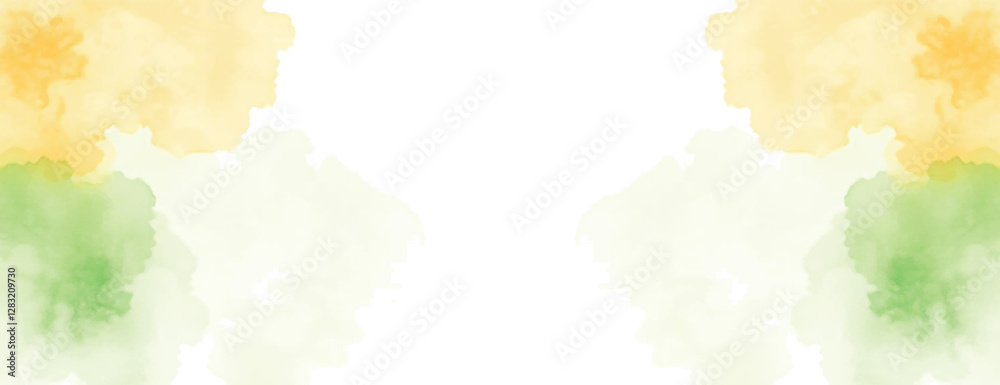 Obraz premium indian watercolor background tricolor, social, media, banner, design with print or hand-drawn and splash, indian, republic, independence, 15 august, republic, day, 26 january, poster, empty, vector 