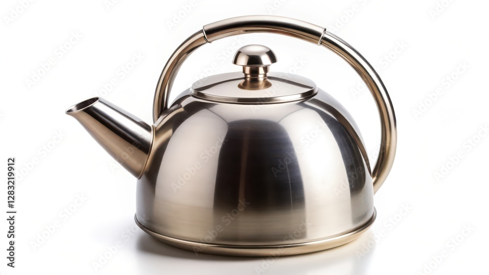 Stainless Steel Kettle on White Background Stainless Steel Kettle on White Background