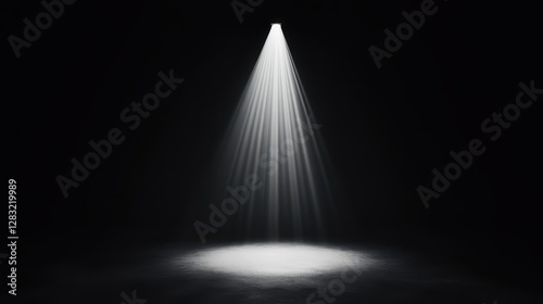 Light, bright lighting with spotlights.