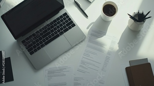 Government spending review in a clean office. Featuring economic analysis and financial transparency