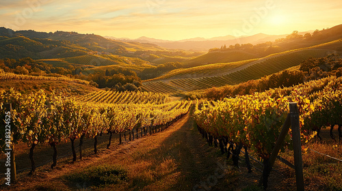Sunset Vineyard Vista
