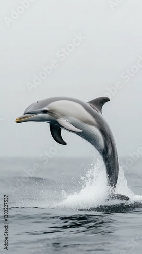 A group of joyful dolphins leaps through the turquoise waters of Zanzibar, showcasing the beauty of marine life and tropical paradise. Perfect for travel, wildlife, and ocean theme photo