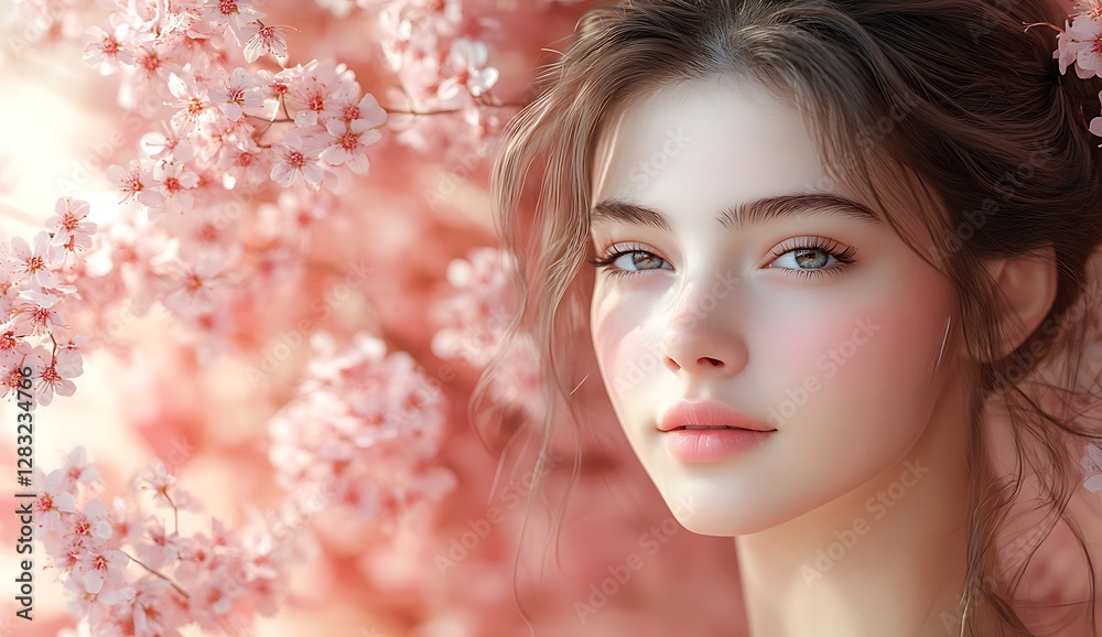 Close-Up of a Girl Surrounded by Soft Pink Cherry Blossoms
Close-Up of a Girl Surrounded by Soft Pink Cherry Blossoms
