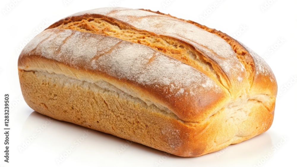 Loaf of Bread on White Background Loaf of Bread on White Background