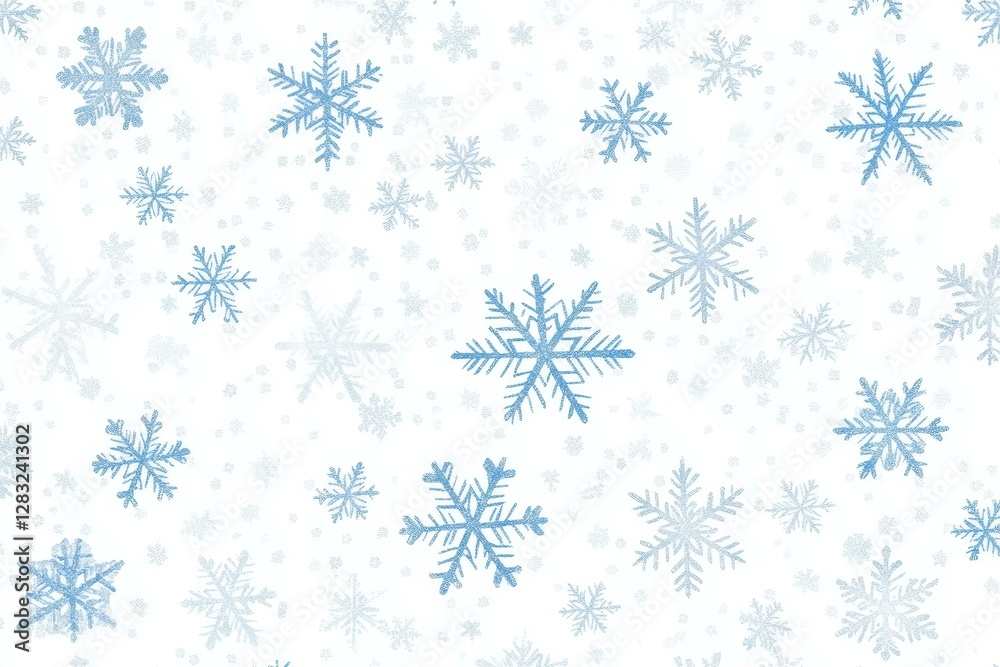 Winter Snowflake Pattern Background Design Winter Snowflake Pattern Background Design