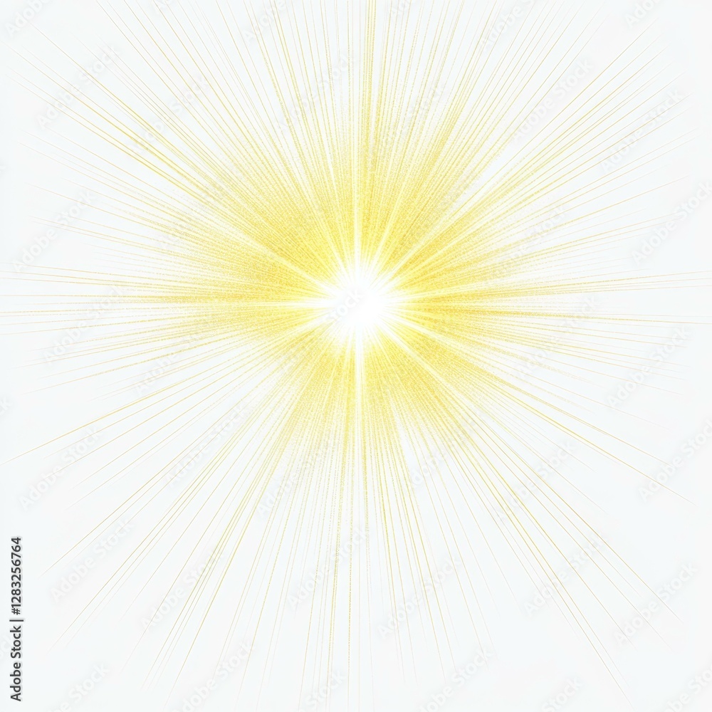 Obraz premium Abstract Radiating Light Burst Illustration
