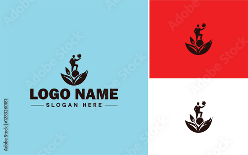 Leadership Coaching icon Executive coaching Management mentoring Leadership development flat logo sign symbol editable vector