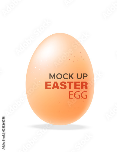 Easter egg on a white background. Vector background for Easter.