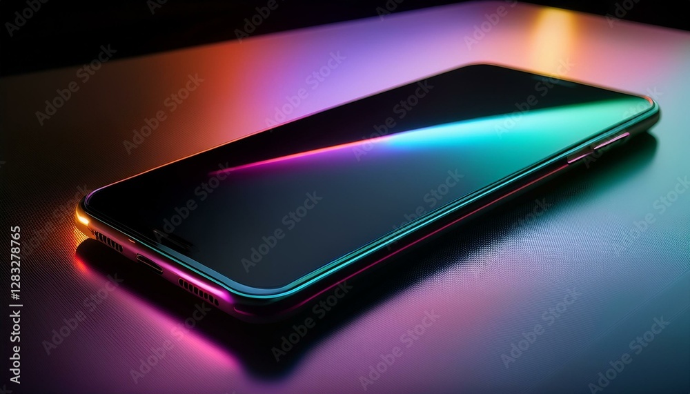 The black smartphone is a masterpiece of modern technology. The black smartphone is a masterpiece of modern technology.