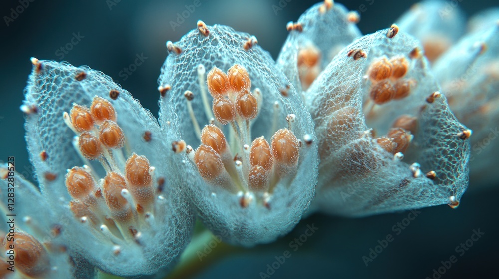 Naklejka premium Macro Closeup of Delicate Flower Seeds