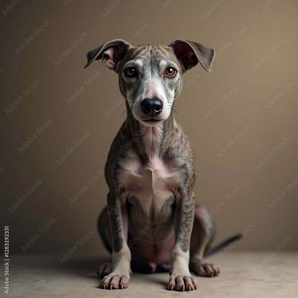 Whippet dog portrait Whippet dog portrait