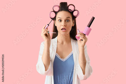 Late young woman with hair ...