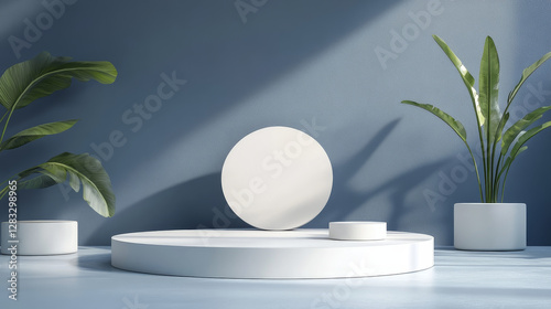 Marble pedestals or podium, abstract geometric empty museum stages, stone exhibit displays for award ceremony or product presentation. Gallery platform, blank product stands, Realistic 3d vector set
