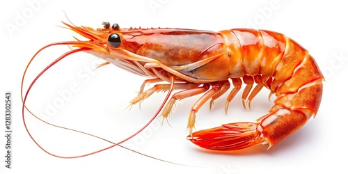 Wallpaper Mural Seafood line art: delicate shrimp sketch, minimalist illustration, elegant and simple graphic design. Torontodigital.ca