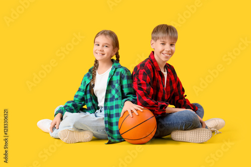 Teenage boy with ball and h...