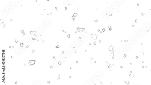 Colony of bacteria moving view from microscope