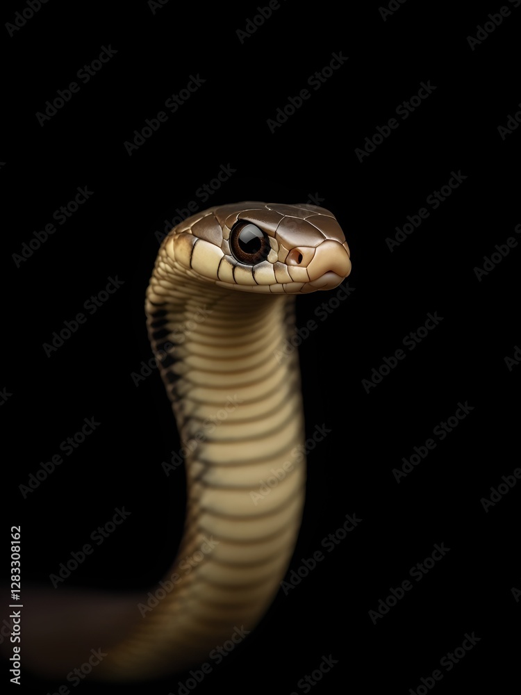 Fototapeta premium snake on a white background