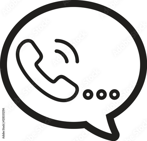 message and video calling icon