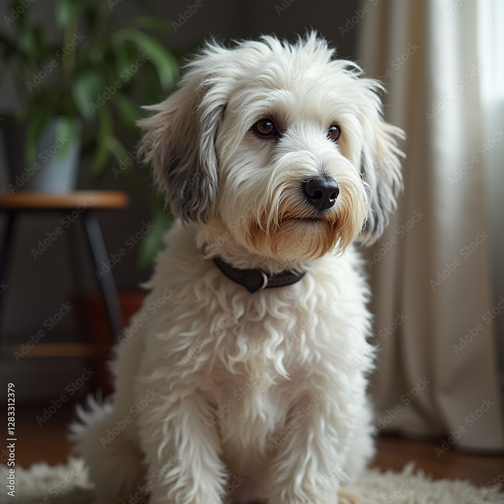old english sheepdog portrait