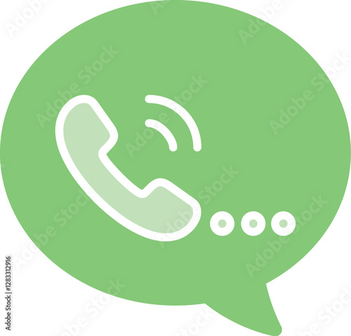 message and video calling icon