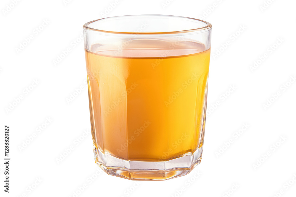 Refreshing glass of pineapple juice on display, cut out Refreshing glass of pineapple juice on display, cut out