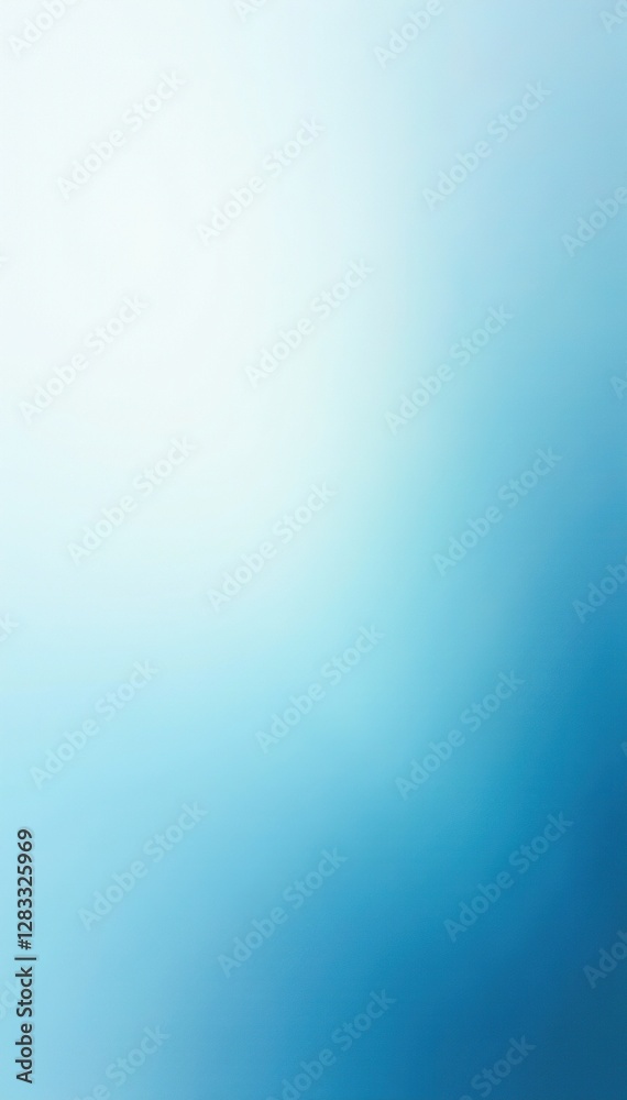 Soft gradient of calming blues on a white background, serenity, quiet contemplation