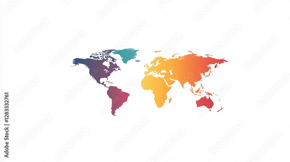 Obraz premium World Dialogue Vector Isolated on White Background