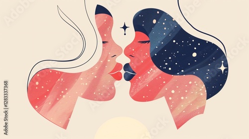 Vector Illustration for World Kiss Day Celebration