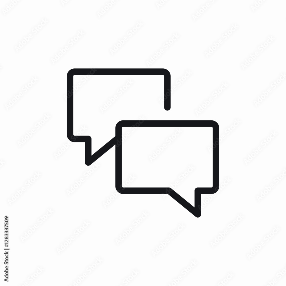 Chat message bubble icon vector sign Chat message bubble icon vector sign