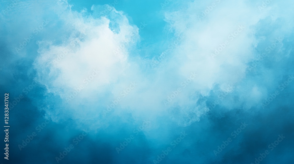 Ethereal Azure Blue Canvas with Delicate Soft Clouds Ethereal Azure Blue Canvas with Delicate Soft Clouds