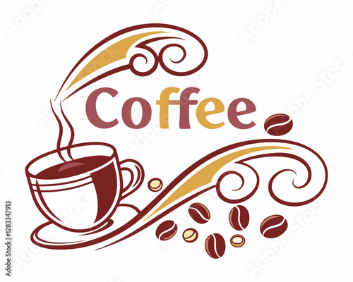 Versatile Coffee Logo for Packaging and Social Media Art & Illustration