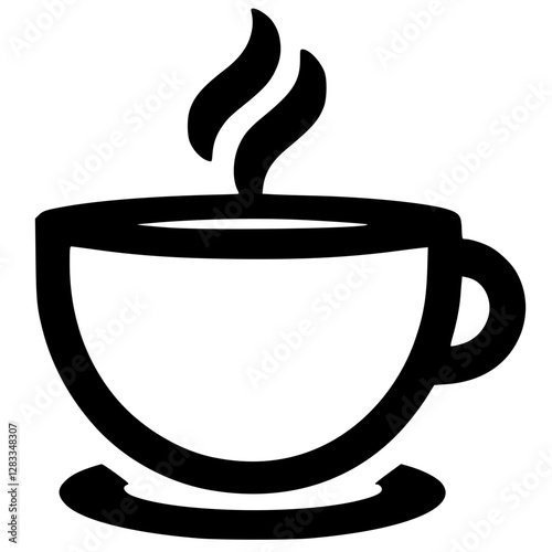 Coffee logo silhouette