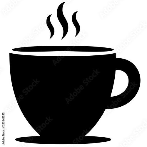 Coffee logo silhouette