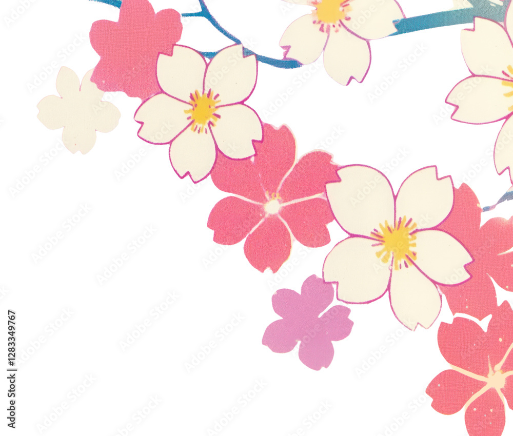 PNG Pink paper texture flowers pattern blossom. PNG Pink paper texture flowers pattern blossom.