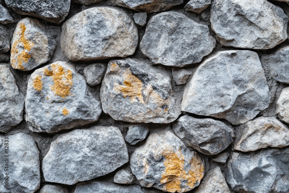 Dark stone wall texture with natural patterns. AI image Dark stone wall texture with natural patterns. AI image